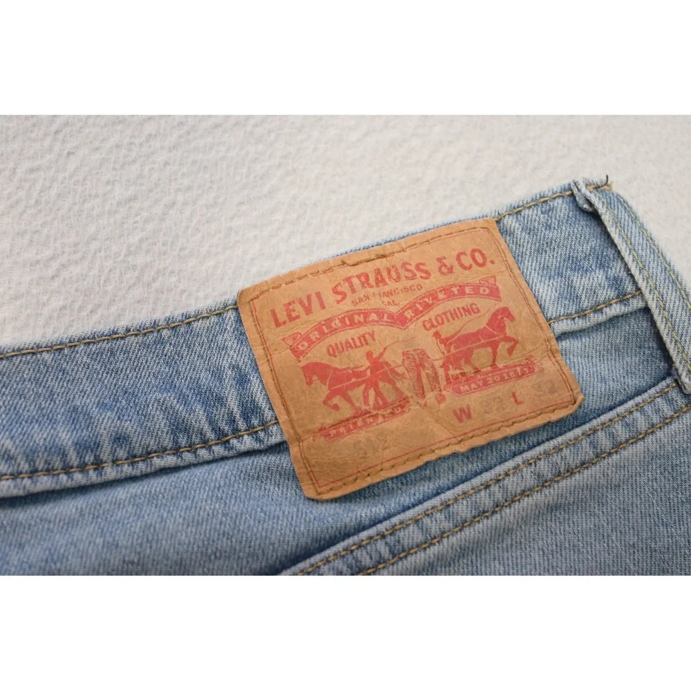Levi's 512 Slim Taper Jeans Mens 32x32 Light Blue Stretch Denim Excellent